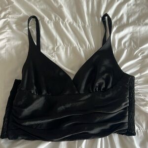 Black crop top